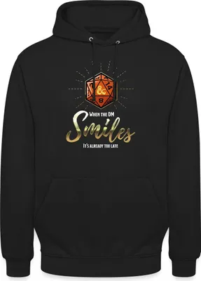 Produktbild von Spreadshirt Dungeons And Dragons When Dungeon Master Smiles Uni Hoodie, L, Schwarz