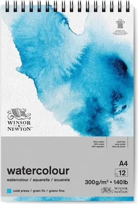 Image de Skicář WINSOR & NEWTON Bloc aquarelle, A4 12 listů