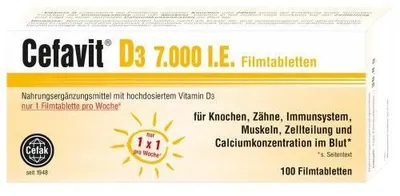 Produktbild von Cefavit D3 7.000 I.E. Filmtabletten 100 St