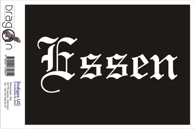 Produktbild von Aufkleber / Autoaufkleber - JDM / Die cut / Auto / OEM - Stadt Essen - 200x80mm gelb - Heckscheibe / Heckscheibenaufkleber