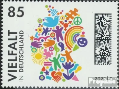 Produktbild von Briefmarken BRD (BR.Deutschland) 2022 Mi 3727 (kompl.Ausg.) postfrisch Diversität