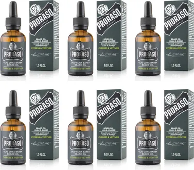 Produktbild von Beard Oil Cypress and Vetyver 6x30 ml