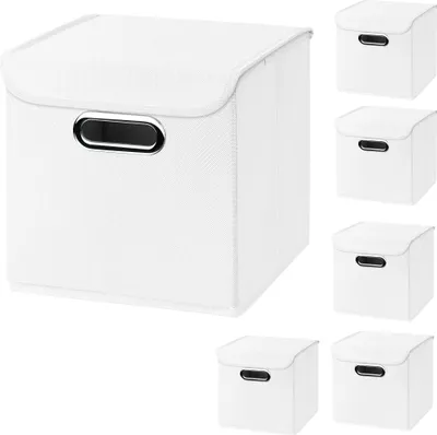 Produktbild von 1 Stück Rosa Faltbox 32,5 x 32,5 x 32,5 cm mit ROSEGOLD Griff  Aufbewahrungsbox faltbar,  mit Deckel