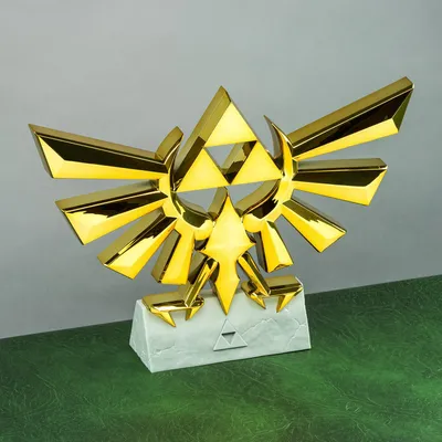 Produktbild von Paladone Hyrule Crest Light BDP, Umgebungsbeleuchtung, Gold, Kunststoff, LED, Akku, USB, AAA
