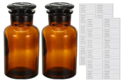 Produktbild von Set aus 2 Glasreagenzgläsern mit breiter Öffnung, 250 ml