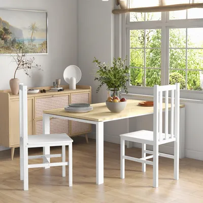 Immagine prodotto di Sedia da pranzo - Sedia da cucina - Sedia - Set di sedie - Sedia in legno - Design moderno - Legno massello