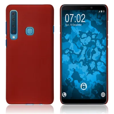 Produktbild von PhoneNatic Case kompatibel mit Samsung Galaxy A9 (2018) - rot Silikon Hülle gummiert Cover