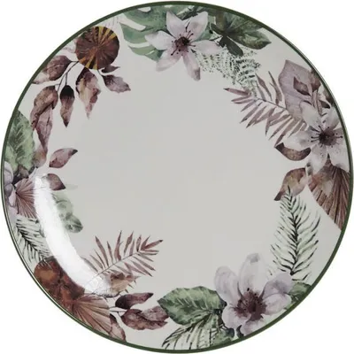 Immagine prodotto di Flad plade DKD Home Decor Blomster porcellana (27 x 27 x 2 cm)