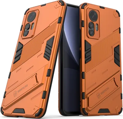 Produktbild von Armor Hülle für Xiaomi 12 Lite, Hybrid PC TPU Bumper Stoßfestes Schutzhülle mit Standfunktion Weiß
