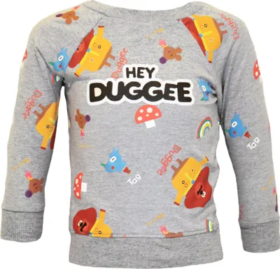 Obrázok produktu pre Hey Duggee - "Squirrel Club" Sweatshirt für Jungen NS6442 (110) (Grau/Bunt)