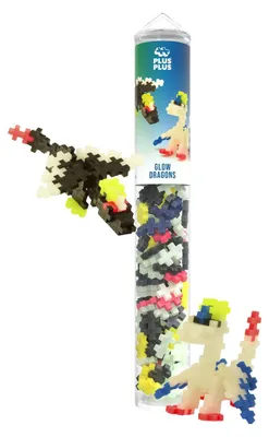Image de Plus-Plus Glow Draken Tube – Kit de construction – 100 pièces.