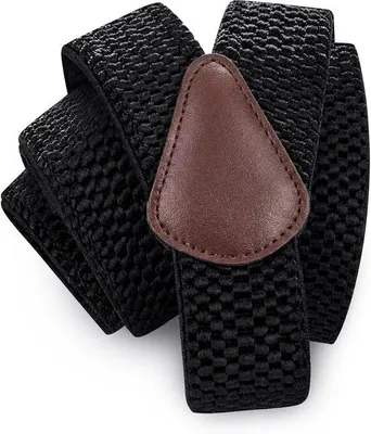 Produktbild von Bretels, 5 cm breit, schwarz, X-Form mit 4 Metallclips, verstellbar und elastisch