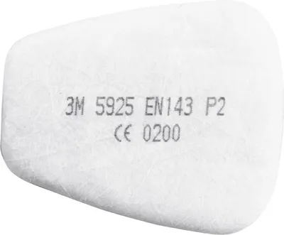 Produktbild von 10x 3M™ Partikelfilter, P2 R 5925 | Packung (2 Stück)