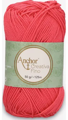 Produktbild von Anchor Creativa Fino – Baumwollgarne zum Häkeln und Stricken (Farbe 00256)