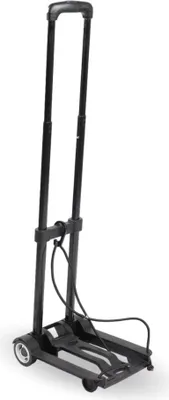 Obrázok produktu pre Kinzo Trolley Skladacie kolieska čierne do 40 kg Pomoc pri preprave Nábytkový vozík