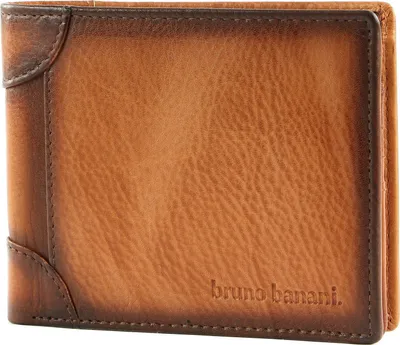 Produktbild von bruno banani Leder Geldbörse Wallet Cognac braun