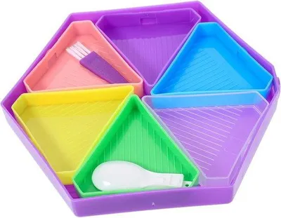 Produktbild von 2 Stück Diamant-Sortierbäcke, Schmucksortierbäcke, Diamanten Aufbewahrungsschalen, Diamanten Organizer für Bastelprojekte