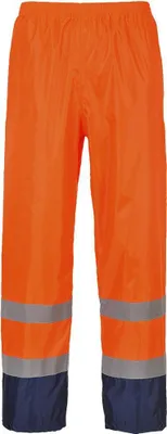 Obrázek produktu pro Portwest - Pánské kalhoty do deště "Classic" PW463 (M) (oranžová/modrá)