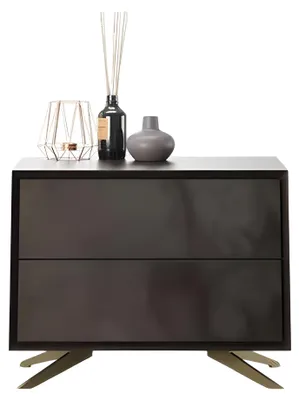 Immagine prodotto di Comodino in legno grigio stile moderno ed elegante