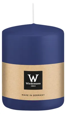 Produktbild von Wiedemann Stumpenkerze - dunkelblau - 6 x 8 cm - 29 Stunden