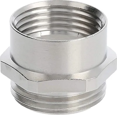 Immagine prodotto di WISKA Adattatore intermedio M/PG da M20x1,5 a PG11x1,41 MMP-M/PG esagonale in ottone (CuZn) nichelato
