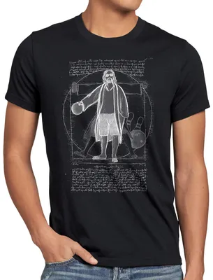 Produktbild von style3 Vitruvianischer Dude Herren T-Shirt lebowski bowling bowler big