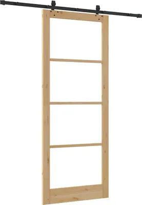 Produktbild von Schiebetür ORKDAL Natürlich und Schwarz 93 x 232 cm