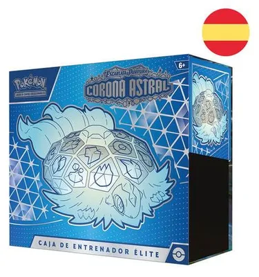 Produktbild von Pokémon Sammelkartenspiel Karmesin & Purpur Stellarkrone Top-Trainer-Box (spanische Ausgabe)