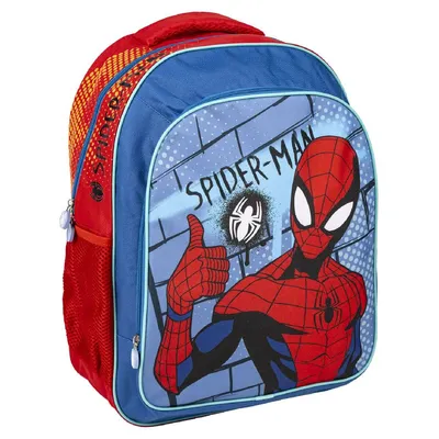 Produktbild von Schulrucksack Spiderman Rot Blau