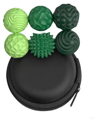 Produktbild von INF Silikon Magnetbälle 6er Set, lebensmittelecht, 2.2cmx2cm, mit Tasche Grün