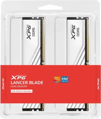 Produktbild von DIMM 32 GB DDR5-6400 (2x 16 GB) Dual-Kit (weiß, AX5U6400C3216G-DTLABWH, XPG Lancer Blade, INTEL XMP, AMD EXPO)