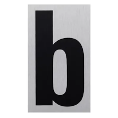 Produktbild von Klebeschild Buchstabe klein b" 100x60 mm"