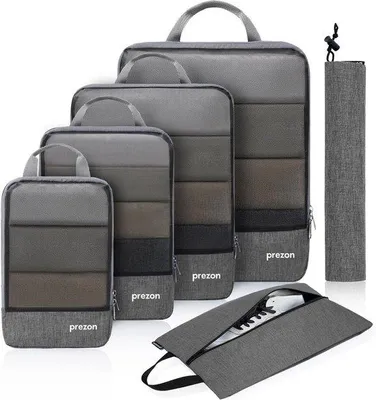 Productafbeelding van Famanu Packwürfel Set - Uitbreidbare organizers voor koffers, ideaal voor reizen of thuisgebruik