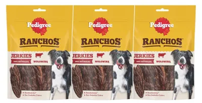 Zdjęcie produktu dla Pedigree Ranchos Jerkies 3x70g Bezzbożowy Przysmak Dla Psa Z Wołowiną