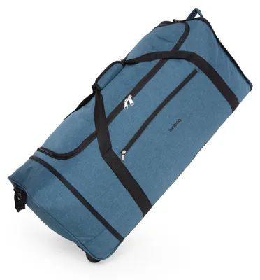 Produktbild von blnbag M4 - Große ReisetascheTrolley-Tasche XL mit 2 Rollen, leichte faltbare Rolltasche Travel Bag XXL Reisegepäck Koffer Rollenreisetasche 90L,Aquagrün