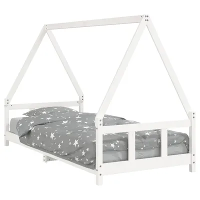 Obrázek produktu pro vidaXL Dětská postýlka bílá 90x200 cm Masivní borovicové dřevo