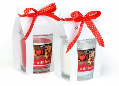 Produktbild von Artman Duftkerze Teerose im Glas, Rot, Dekorativ