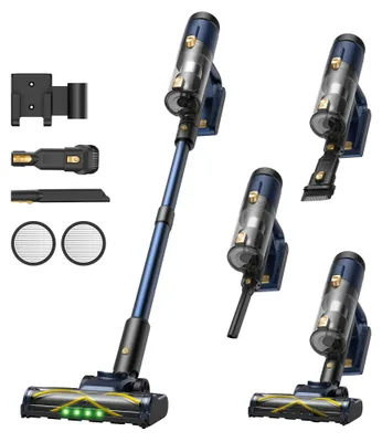 Productafbeelding van Vexilar V12 Accu-stofzuiger, 50 minuten gebruikstijd/50 kPa zuigkracht/450W, draadloze stofzuiger met anti-verstoppingsfunctie