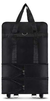 Image de Valise de voyage pliable avec roulettes et volume extensible