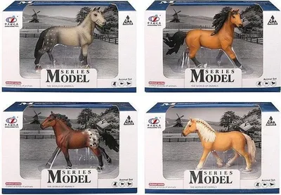 Produktbild von 11 cm Figur eines Pferdes in einer Box 481374