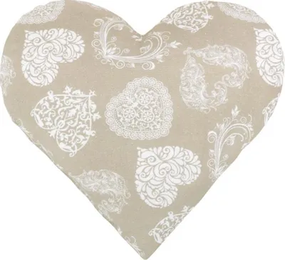 Image de COEUR - 42x40 cm - Beige