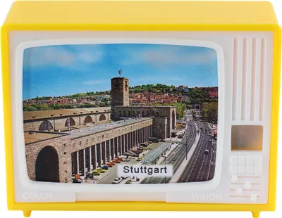 Produktbild von Gucki - Klick-Fernseher - Stuttgarter Sehenswürdigkeiten - Stuttgart - gelb