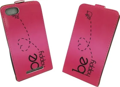 Produktbild von Handyhülle Tasche für Handy Wiko Lenny 3 Be Happy Pink