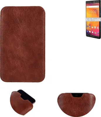 Produktbild von K-S-Trade Schutzhülle Handyhülle kompatibel mit BlackBerry EvolveX Handytasche Kunstleder Sleeve in braun