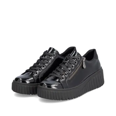 Immagine prodotto di Sneaker da donna in vera pelle nera Rieker, donna: 43 EU