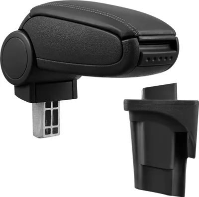 Produktbild von [pro.tec] Mittelarmlehne Passgenau für Seat Leon 1P in den Baujahren 2005 - 2012 - Armauflage mit Staufach - gepolstert - Kunst-Leder - schwarz