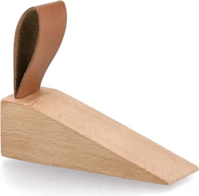 Produktbild von Zeller Turstopper-Keil - Holz/Kunststoff - braun - 11 x 4 x 3 cm
