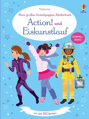 Produktbild von Mein großes Anziehpuppen-Stickerbuch: Action! und Eiskunstlauf