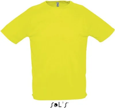 Produktbild von SOLs 11939 | Herren Raglan Sports T-Shirt - Farbe: Neon Yellow - Größe: XXL