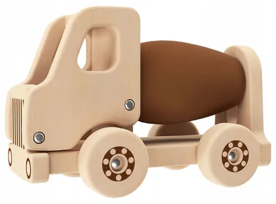 Produktbild von Playtive Betonmischer Holz-Baufahrzeug Spielzeug